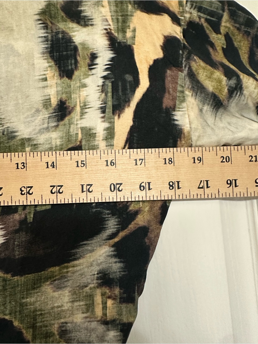 Milio Milano Black Abstract Animal Print Tie Front Blouse XS Made in Italy - Picture 7 of 8